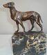 Animalier Dog Hunting Sculpture Statue Art Deco Style Art Nouveau Bronze