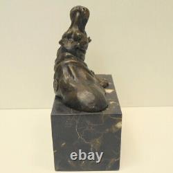 Animalier Hippopotamus Statue Sculpture Hunting Style Art Deco Style Art Nouveau