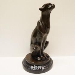 Animalier Style Art Deco Style Art Nouveau Bronze Massi Cheetah Sculpture Statue