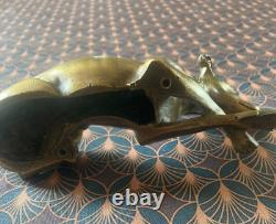 Anonymous Bronze Sculpture of a Art Deco Collared Lying Greyhound Dog