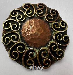 Antique Art Deco Bronze Brooch by JEAN AUGIS made in France