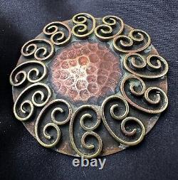 Antique Art Deco Bronze Brooch by JEAN AUGIS made in France