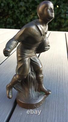 Antique Art Deco Bronze Sculpture Representing a Rugby Player