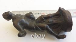 Antique Art Deco Bronze Sculpture Representing a Rugby Player