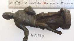 Antique Art Deco Bronze Sculpture Representing a Rugby Player