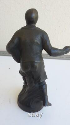 Antique Art Deco Bronze Sculpture Representing a Rugby Player