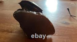 Antique Art Deco bronze statue depicting three little girls under an umbrella
