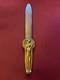 Antique Bronze Letter Opener Art Deco Gilded Signed Lucien Bazor 1928 25 Cm