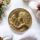 Antique Bronze Brooch, The Faun With The Antelope By Fran&ccedil;ois Maurice Th&eacute;not