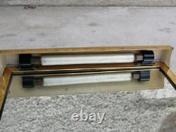 Antique gilded bronze Art Deco mirror Leleu Ruhlmann modernist train