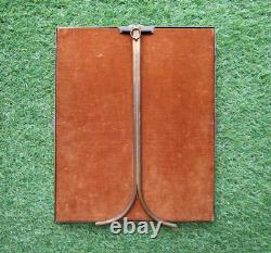 Antique superb Art Deco bronze frame to stand or hang, rose decoration