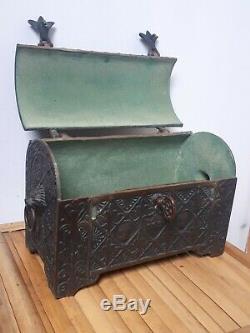 Around The Year 1480 Max Le Verrier Safe Box Bronze Art Deco Tbe 4200g
