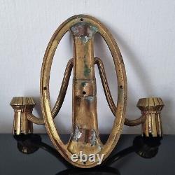 Art Deco 1920 Bronze Wall Sconce André Groult Paul Iribe Candlestick