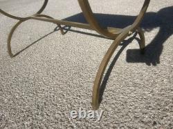 Art Deco 1950 Bronze Marble Coffee Table RAYMOND SUBES Baguès