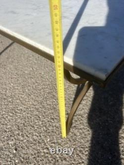 Art Deco 1950 Bronze Marble Coffee Table RAYMOND SUBES Baguès