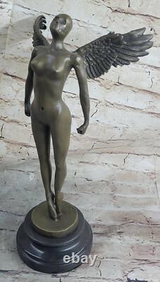 Art Deco Abstract Sculpture of a Seated Woman Girl Bronze Domestic Statue Sale