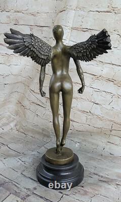 Art Deco Abstract Sculpture of a Seated Woman Girl Bronze Domestic Statue Sale