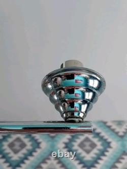 Art Deco Bauhaus Modernist Silvered Bronze Chandelier