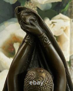Art Deco Belly Dancer by Chiparus: Large Signed Bronze Sculpture Art Figurine