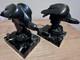 Art Deco Bookends Pair Janle, Max Le Verrier In Art Cast Iron And Marble