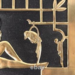 Art Deco Box in Bronze and Fabric Europe 1920s-1930s