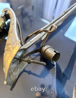 Art Deco Brass and Nickel-Plated Bronze Chandelier Mounting