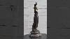 Art Deco Bronze And Faux Bone Turkish Princess Sculpture Brown Marble Base Decor Xq 029