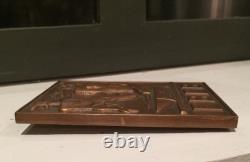 Art Deco Bronze Bas-Relief Plaque by R. Buthaud, circa 1940