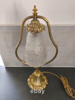 Art Deco Bronze Base Table/Desk Lamp