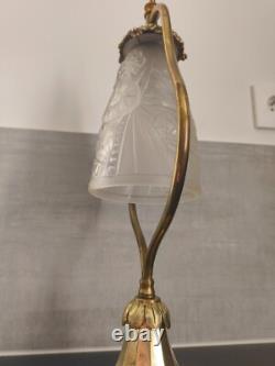 Art Deco Bronze Base Table/Desk Lamp