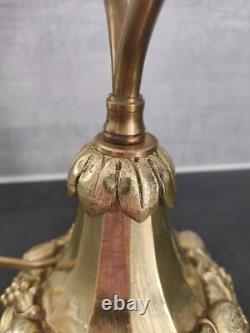 Art Deco Bronze Base Table/Desk Lamp