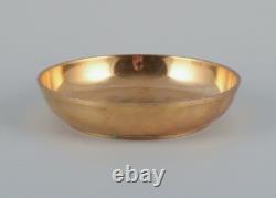 Art Deco Bronze Bowl Just Andersen Antique with Woman Motif. Approx. 1930