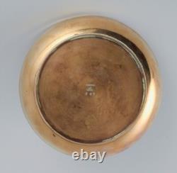 Art Deco Bronze Bowl Just Andersen Antique with Woman Motif. Approx. 1930