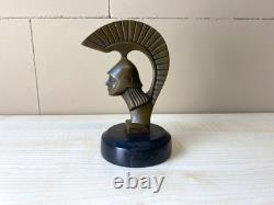 Art Deco Bronze Car Mascot Sculpture Spartan After Darel