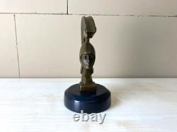 Art Deco Bronze Car Mascot Sculpture Spartan After Darel