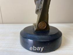 Art Deco Bronze Car Mascot Sculpture Spartan After Darel
