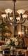 Art Deco Bronze Chandelier By Hettier Vincent With Tulip-shaped Shade Signed Lorrain Nancy &ndash; French Lamp
