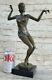 Art Deco Bronze Charleston Dancer Figurine By Chiparus Sculpture Statue
