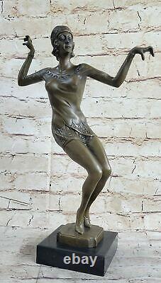 Art Deco Bronze Charleston Dancer Figurine by Chiparus Sculpture Statue