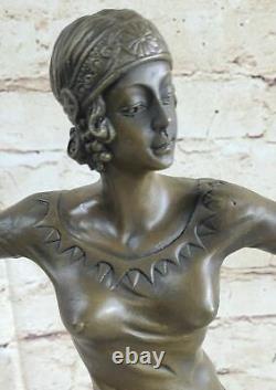 Art Deco Bronze Charleston Dancer Figurine by Chiparus Sculpture Statue
