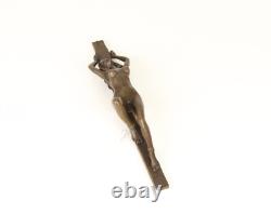 Art Deco Bronze Erotic Sculpture of a Nude Woman after J. Patoua