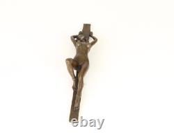 Art Deco Bronze Erotic Sculpture of a Nude Woman after J. Patoua