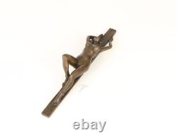 Art Deco Bronze Erotic Sculpture of a Nude Woman after J. Patoua
