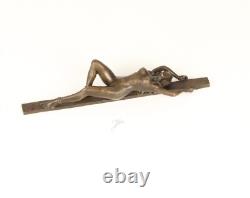 Art Deco Bronze Erotic Sculpture of a Nude Woman after J. Patoua