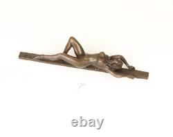Art Deco Bronze Erotic Sculpture of a Nude Woman after J. Patoua
