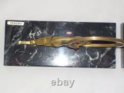 Art Deco Bronze Gazelle Bookends Pair