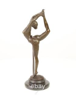 Art Deco Bronze Hoop Dancer Sculpture after Pierre Collinet