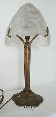 Art Deco Bronze Lamp Degué