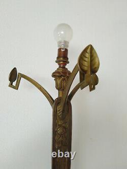 Art Deco Bronze Lamp Degué