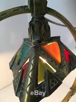 Art Deco Bronze Lamp Signed Adolphe Petit Monsigny